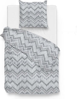 Zohome Samanta Dekbedovertrek - Eenpersoons - Katoen - 140x200-220cm - Blauw