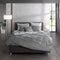 Zohome Satinado Dekbedovertrek - Lits-jumeaux - Katoensatijn - 260x200-220cm - Grijs
