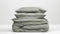 Zohome Satinado Dekbedovertrek - Lits-jumeaux - Katoensatijn - 260x200-220cm - Grijs