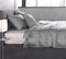 Zohome Satinado Dekbedovertrek - Lits-jumeaux - Katoensatijn - 260x200-220cm - Grijs