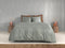 Zohome Satinado Dekbedovertrek - Lits-jumeaux - Katoensatijn - 260x200-220cm - Grijs