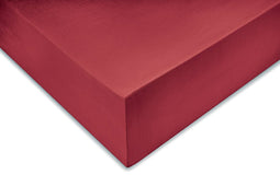 Zohome Satinado Hoeslaken - Eenpersoons - Katoensatijn - 90x200cm - Rood