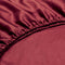 Zohome Satinado Hoeslaken - Lits-jumeaux - Katoensatijn - 180x210-220cm - Rood