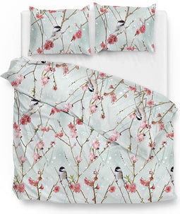 Zohome Sender Dekbedovertrek - Lits-jumeaux - Flanel - 260x200-220cm - Blauw