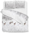 Zohome Snowy Dekbedovertrek - Eenpersoons - Flanel - 140x200-220cm - Wit