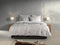Zohome Snowy Dekbedovertrek - Eenpersoons - Flanel - 140x200-220cm - Wit