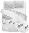 Zohome Snowy Dekbedovertrek - Eenpersoons - Flanel - 140x200-220cm - Wit