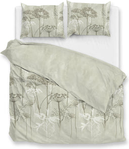 Zohome Traci Dekbedovertrek - Lits-jumeaux - Flanel - 260x200-220cm - Groen