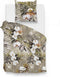 Zohome Valerie Dekbedovertrek - Eenpersoons - Katoen - 140x200-220cm - Groen