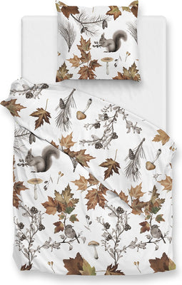 Zohome Wonder Dekbedovertrek - Eenpersoons - Flanel - 140x200-220cm - Wit