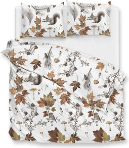 Zohome Wonder Dekbedovertrek - Lits-jumeaux - Flanel - 240x200-220cm - Wit