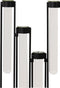 Light&living Vaas deco 39x3x39 cm TUBE mat zwart