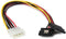 Startech.com PYO2LP4LSATA - Y-adapter Splitterkabel 4-pins Molex naar 2x SATA - 30 cm Multi-color