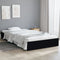vidaXL - Bedframe - massief - hout - zwart - 90x200 - cm