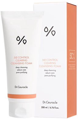 Dr.Ceuracle 5α Control Clearing Cleansing Foam - Diepreinigende gezichtsreiniger voor vette huid - 200 ml