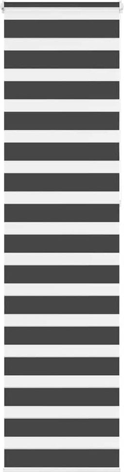vidaXL - Zebra - rolgordijn - 60x230 - cm - stofbreedte - zwart - 55,9 - cm