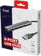 Trust Halyx - USB-hub - 4x USB 3.2 (5Gb/s) - Grijs
