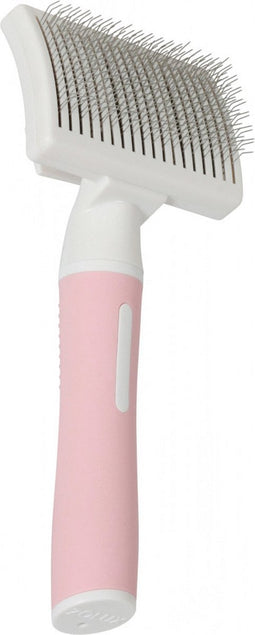 Zolux Anah slickerborstel intrekbaar roze wit