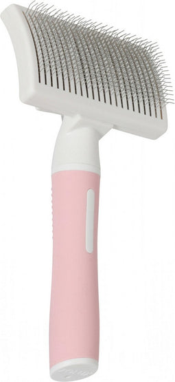 Zolux Anah slickerborstel intrekbaar roze wit