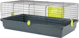 Zolux knaagdierkooi classic 100 grijs / groen 103x63x39,5 cm - Konijn - Cavia - Rat - Chinchilla - Fret - Gerbil