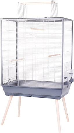 Zolux Neolife 80 Xl Vogelkooi - Vogelverblijven - 81x48x152 cm Grijs Xl