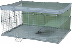 Zolux Neolife Konijnenverblijf - Dierenverblijf - 140x105x70 cm Grijs Groen