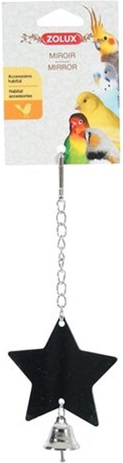 Zolux spiegel ster metaal met bel assorti