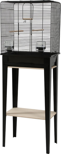 Zolux Vogelkooi chic loft met meubel zwart
