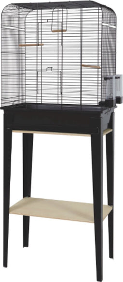 Zolux vogelkooi chic loft met meubel zwart