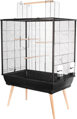 Zolux Vogelkooi Neo Darwin - Vogelverblijven - Zwart - 78 x 48 x 112 cm