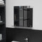 vidaXL - Wandspiegel - met - schap - 40x40 - cm - gehard - glas
