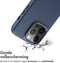 Accezz iPhone 14 Pro - MagSafe Leather Backcover - Krasbestendig - Donkerblauw