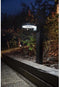 Zonnepaal - GALIX - G4590B - Zeer helder - Roestvrij staal (Wandlampoptie) met detector - H50 cm - 1000 Lumen