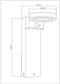 Zonnepaal - GALIX - G4590B - Zeer helder - Roestvrij staal (Wandlampoptie) met detector - H50 cm - 1000 Lumen
