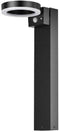 Zonnepaal - GALIX - G4590B - Zeer helder - Roestvrij staal (Wandlampoptie) met detector - H50 cm - 1000 Lumen