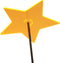 Zonnevanger 1 stuk Ster Geel medium 120x15 cm Cazador Del Sol