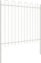 vidaXL - Tuinhek - met - Boogtop - Wit - 1,7x1,5 - m - Staal