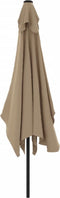 vidaXL - Parasol - met - metalen - paal - 300x200 - cm - taupe