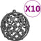 vidaXL - Kunstkerstboom - met - 300 - LED's - kerstballen - en - sneeuw - 240 - cm