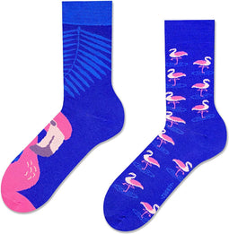 Zooksy mixTURY - Unisex Sokken - Pink Flamingo - 2-pack - Giftbox - Maat: 36-40