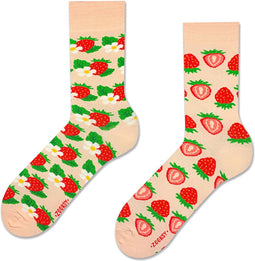 Zooksy mixTURY - Unisex Sokken - Strawberry - 2-pack - Giftbox - Maat: 36-40