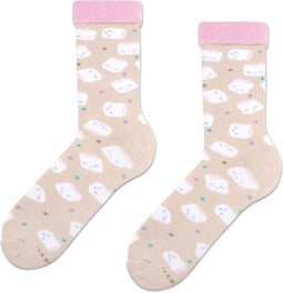 Zooksy Warm winter - Terry Sokken - Marshmallows - 2-pack - Giftbox - Maat: 36-40