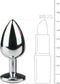 EasyToys - Metalen Buttplug met Zilveren Diamant - Buttplugs - Buttplug Metaal - Anal Plug - Sex Toys voor Vrouwen en Mannen - Seksspeeltjes - Zilver - S