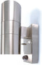 Zoomoi Zilly II | up down buitenverlichting met bewegingssensor en dag nacht sensor | buitenlamp wandlamp | RVS