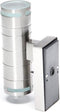 Zoomoi Zilly II | up down buitenverlichting met bewegingssensor en dag nacht sensor | buitenlamp wandlamp | RVS