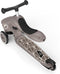 Scoot and Ride Highwaykick 1 - 2in1 Kickboard met Zitting - Verstelbare Hoogte - Bruin
