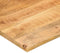 vidaXL - Bureaublad - met - ronding - 90x50x2,5 - cm - massief - ruw - mangohout