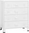 vidaXL - Ladekast - industrieel - 78x40x93 - cm - metaal - wit