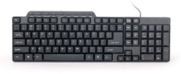 Gembird KB-UM-104 - Bedraad USB Toetsenbord - Slimline ontwerp met 9 multimedia toetsen - QWERTY (US)