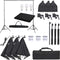 vidaXL - Fotostudioset - met - verlichtingsset - en - achtergrond